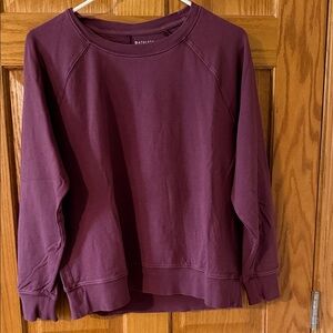 Athleta Deep Maroon Sundown Sweatshirt